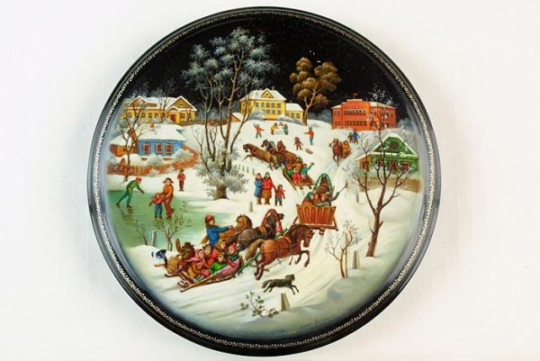 Роспись Федоскино Федоскинская роспись