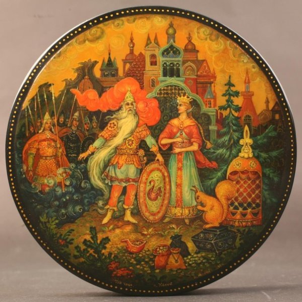 Холуйская лаковая миниатюрная живопись Бабурин