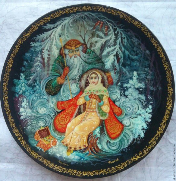 Палехская Федоскинская лаковая роспись