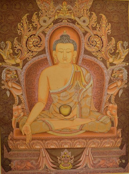 Будда Хинаяны живопись