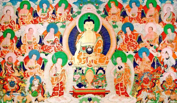 Буддистская икона тханка