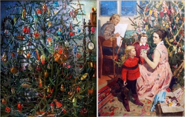 Алексей Корин. Рождественская елка. 1910