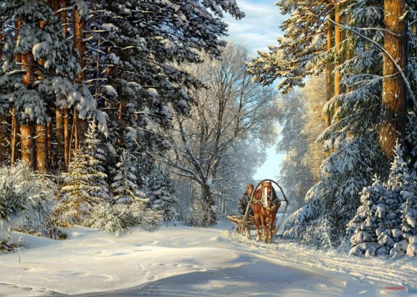 Художник Валерий Ниминущий зима