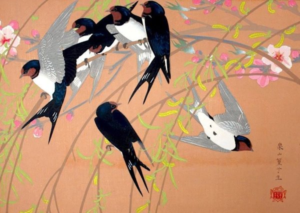 Ласточки в китайской живописи