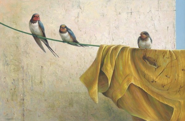 Ласточка живопись