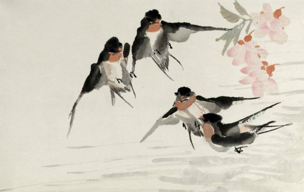 Ласточки в китайской живописи