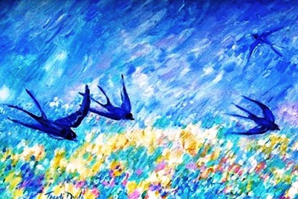 Ласточка картина