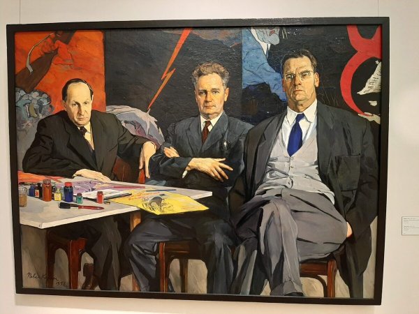 Корин портрет художников Кукрыниксов