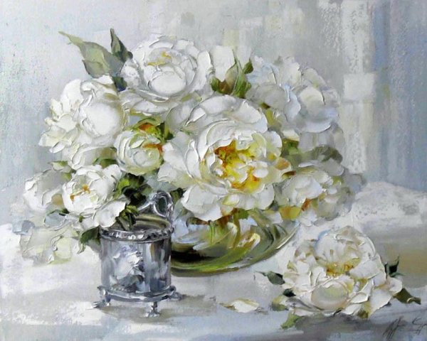 Оксана Кравченко "натюрморт. Розы."