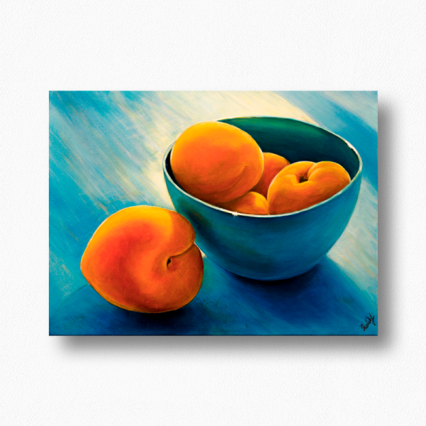 Персики акрилом