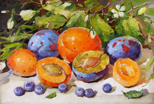 Абрикосы в картинах художников