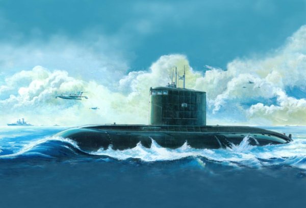 Варшавянка подводная лодка 1/144 модель