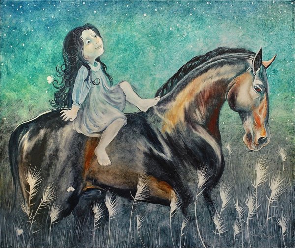 Надежда Ильина картины жидким маслом