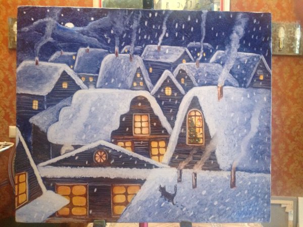 Надежда Ильина художник снегопад