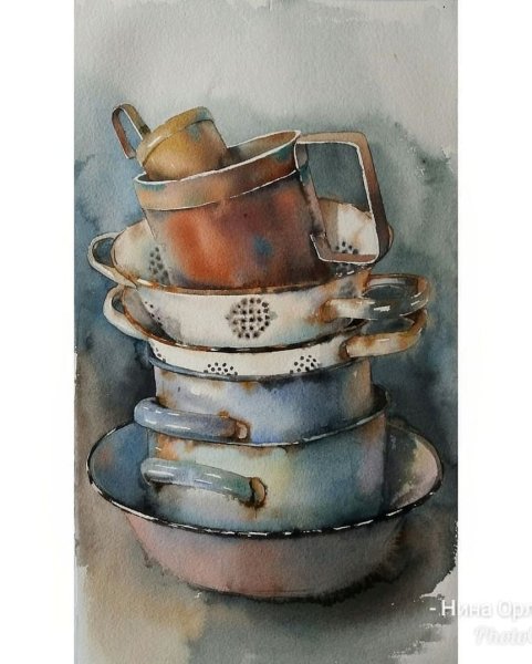 Нина Орлова акварель