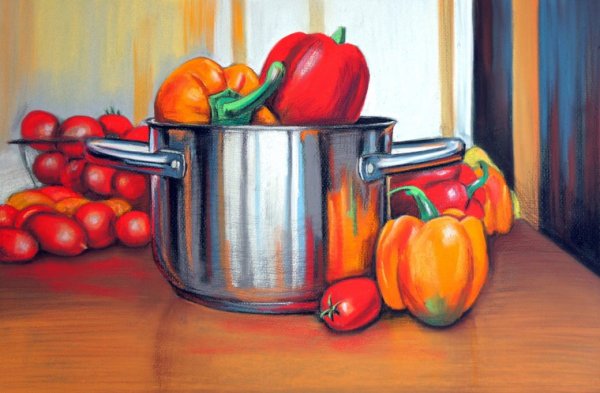 Натюрморт с кастрюлей