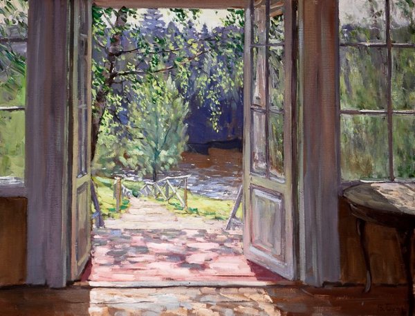 Станислав Жуковский Весна веранда