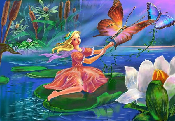 Дюймовочка живопись