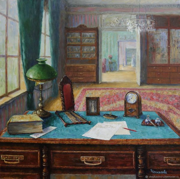 Кабинет живописи интерьер
