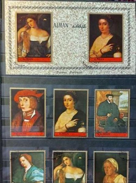 Живопись на марках ОАЭ