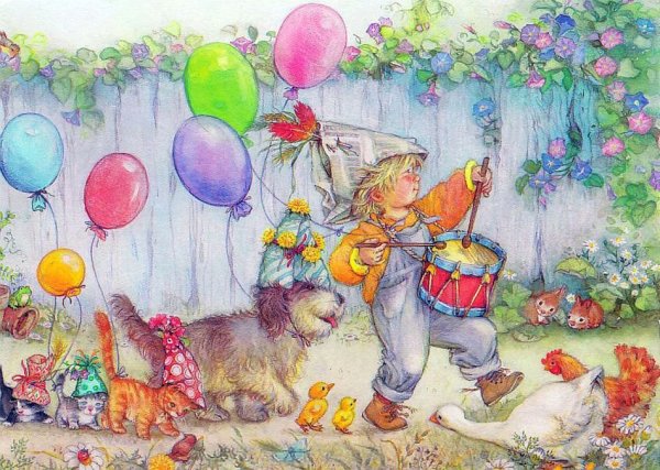 Иллюстрации Лизи Мартин день рождения