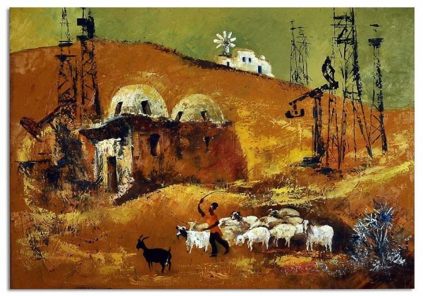 Азербайджанский художник Хафиз Мамедов