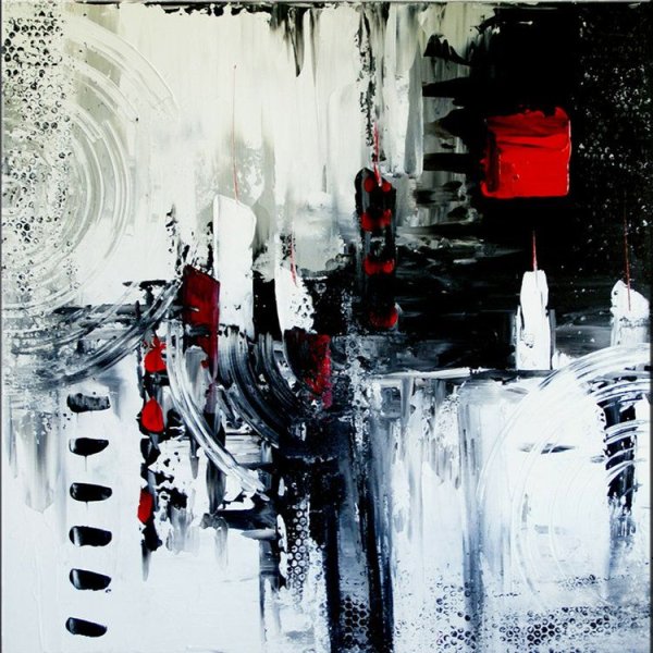 Картины черное белое красное