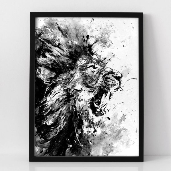 Черно белая живопись маслом