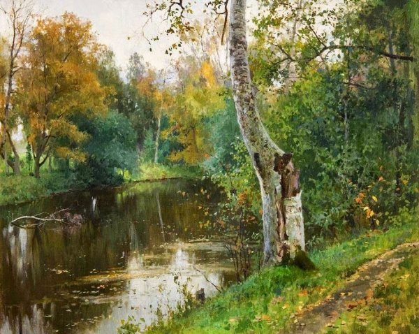 Андрей Шильдер берёзовый лес 1908