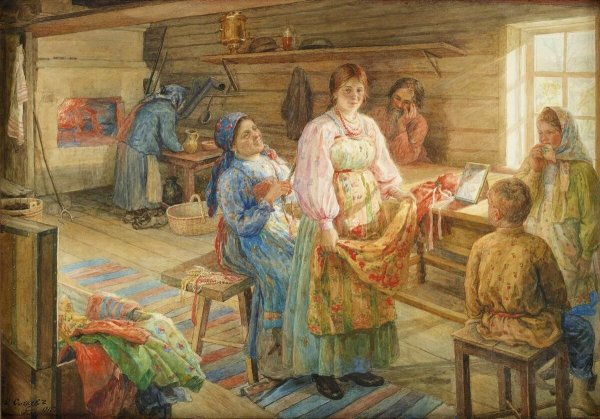 Федот Васильевич Сычков картина «у околицы»