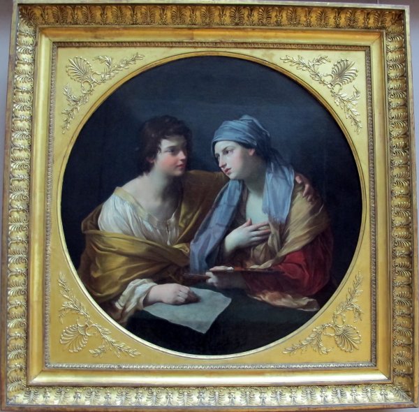 Картина с двумя девочками в Лувре