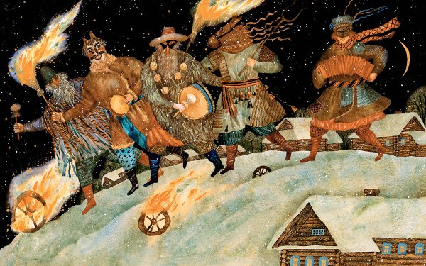 Павлова Вера иллюстрации русские праздники