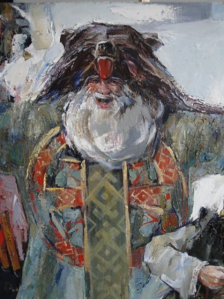 М. Павлова. Ряженые картина