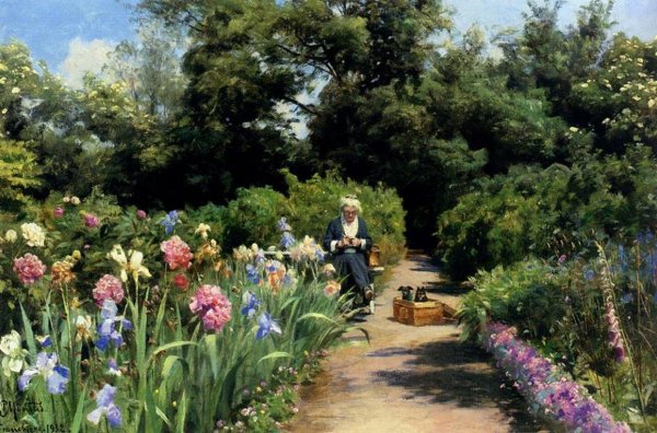 Датский художник Peder Mork Monsted (1859-1941)