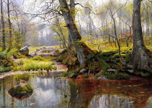 Художник Петер мёрк мёнстед (Peder Mork Monsted, 1859-1941)