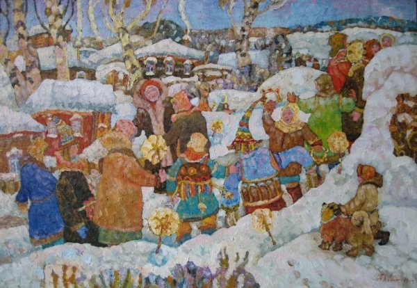 Константин Коровин. Святочные гуляния