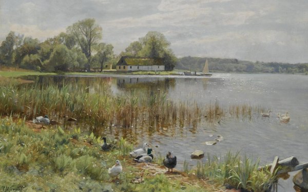 Педер мёрк мёнстед (Monsted, Peder Mork ,1859-1941)