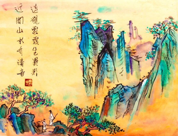 Традиционная китайская живопись стихии