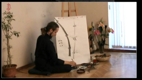 Китайская живопись у син дерево сосны