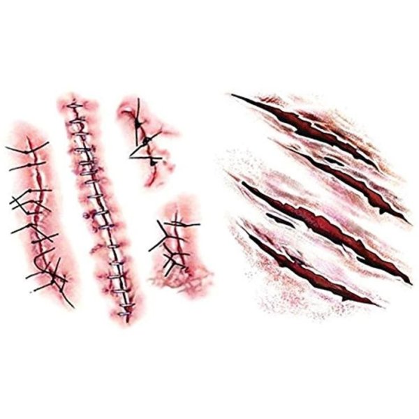 Мужчина весь в шрамах арт