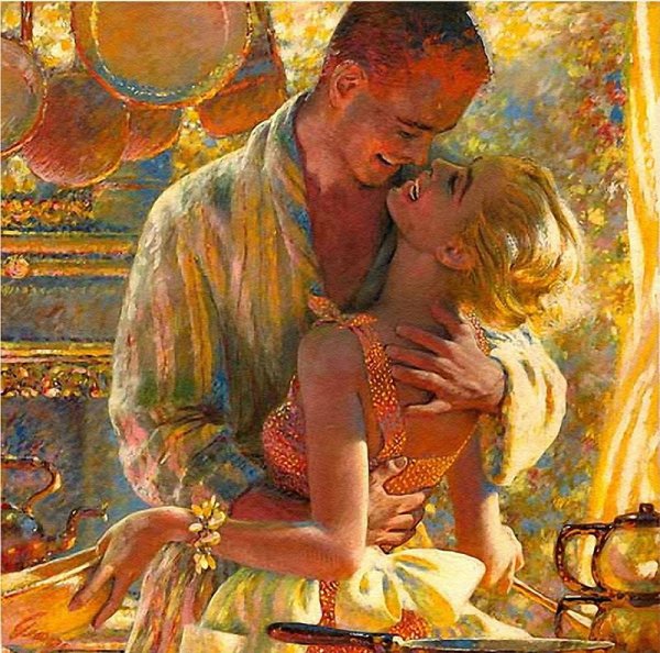 Художник Edwin Georgi мужчина и женщина