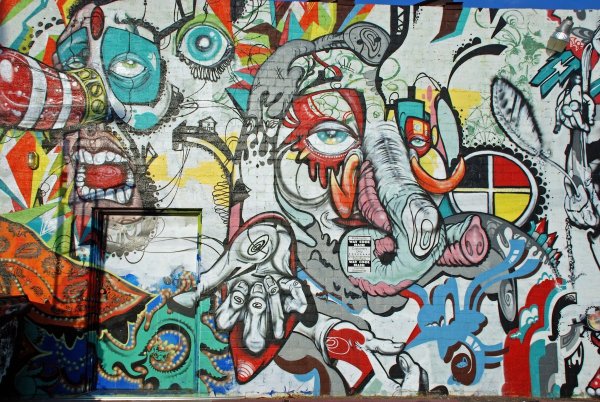 Роспись стен в стиле Урбан