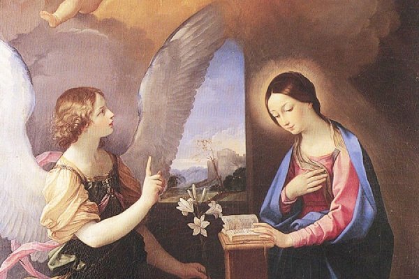 Живопись Благовещение Мария