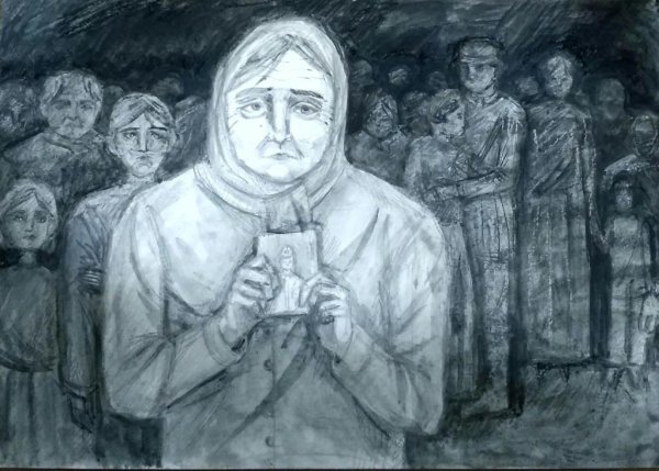 Мать с похоронкой картина