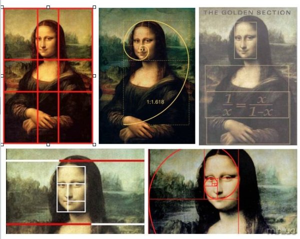 Золотое сечение в картине Леонардо да Винчи Мона Лиза