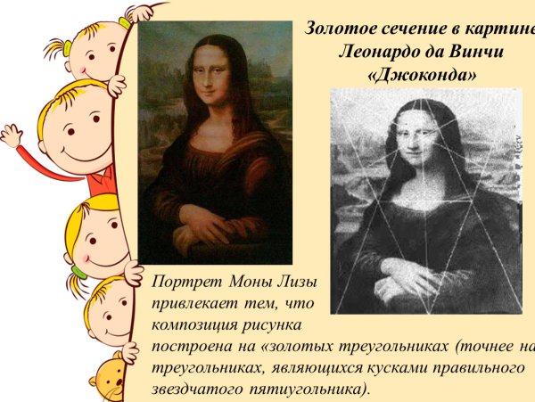 Золотое сечение в картинах Леонардо да Винчи