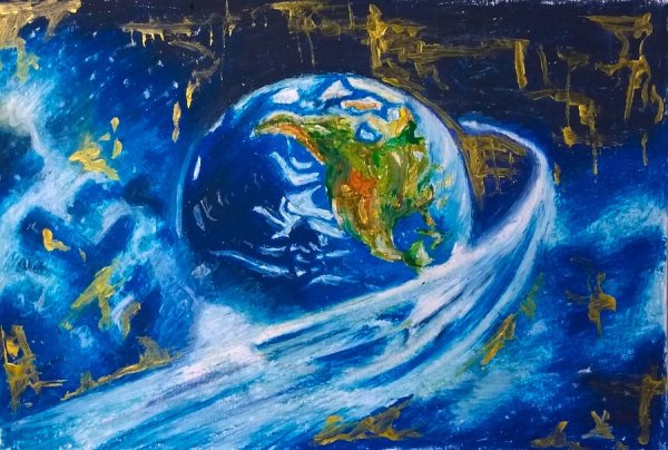 Планета земля живопись