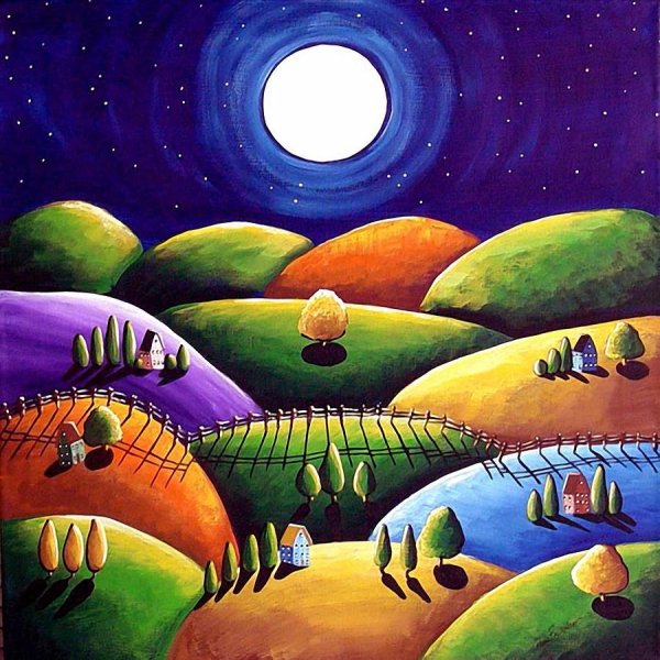 Планета земля живопись