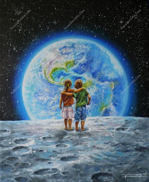 Планета земля живопись