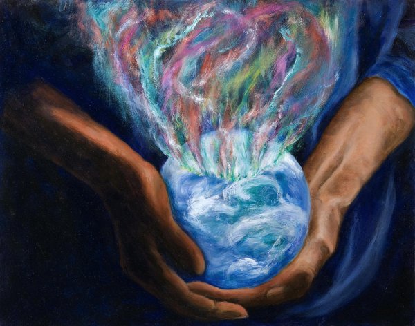 Красивая картина земля